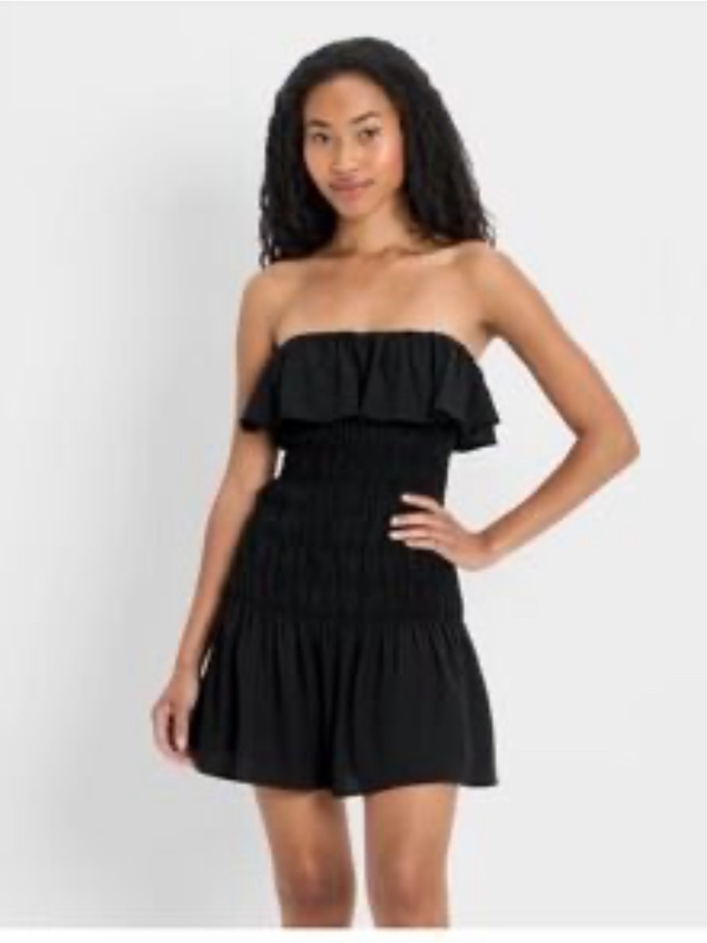 NWOT-Future Collective Black Short Dress Size Medium Detachable Straps